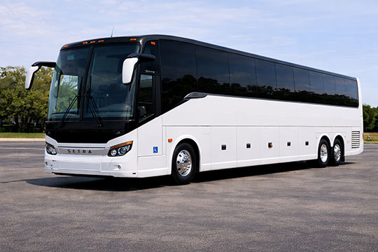 56-passenger charter bus rental Cameron TX